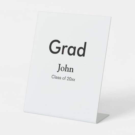 Signe De Table grand garçon ajouter nom félicitations date année  (Recto)