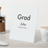 Signe De Table grand garçon ajouter nom félicitations date année  (In SItu)