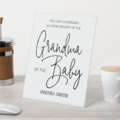 Signe De Table Grand-mère de Baby Memorial Baby shower de chaise (In SItu)
