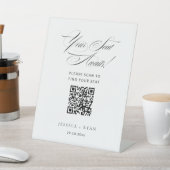 Signe De Table Graphique de sièges de script de Mariage numérique (In SItu)