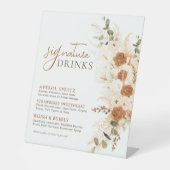 Signe De Table Gras Aquarelle Terracotta Mariage Signature Boisso (Recto)