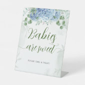 Signe De Table Green Blue hydrangea Baby Show (Recto)