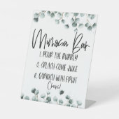 Signe De Table Green Eucalyptus Plante Mimosa Bar (Recto)