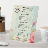 Signe De Table Green Floral Beauty Business Logo Tarifs (In SItu)