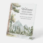 Signe De Table Green Forest Vacation Rental House Welcome (Recto)