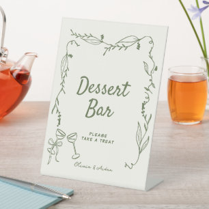 Signe De Table Green Hand Drake Whimsical Dessert Bar