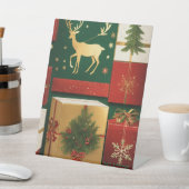 Signe De Table Green Reindeer Ugly Christmas Sweater Pattern –... (In SItu)