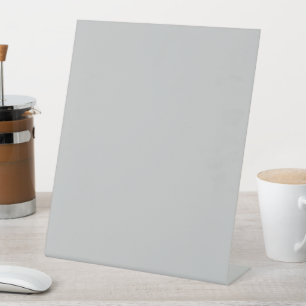 Signe De Table Gris Géométrique Pâle et Doux