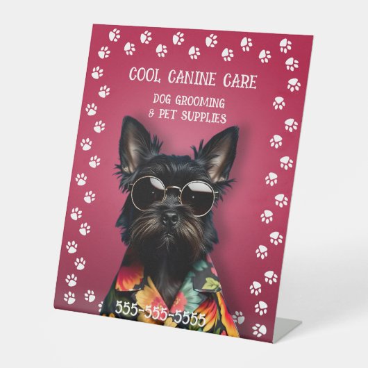 Signe De Table Grossissement de chien (Recto)