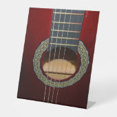 Signe De Table Guitare Classique Marron Corps et Cordes, (Recto)