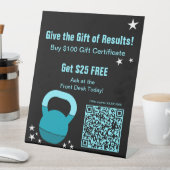 Signe De Table Gym Christmas Gift Results Certificate Promotion (In SItu)