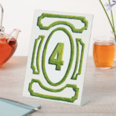 Signe De Table Haie de jardin aquarelle Tableau 4 (In SItu)