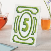 Signe De Table Haie de jardin aquarelle Tableau 5 (In SItu)