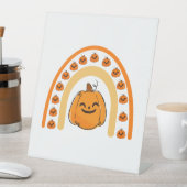 Signe De Table Halloween arc-en-ciel citrouille saison d'automne (In SItu)