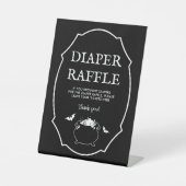 Signe De Table Halloween Baby shower Déchets Raffle (Recto)
