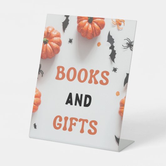 Signe De Table Halloween Baby shower Un Petit Boo Invitation (Recto)