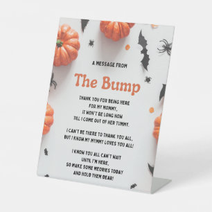 Signe De Table Halloween Baby shower Un Petit Boo Invitation