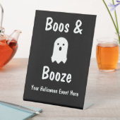 Signe De Table Halloween Boos et Booze (In SItu)