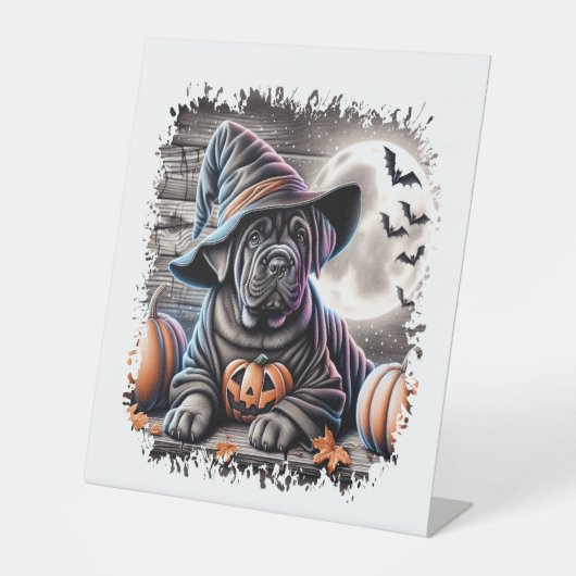 Signe De Table Halloween Canne Corso Dog (Recto)