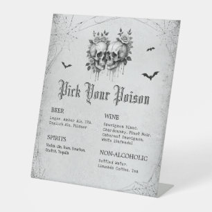Signe De Table Halloween Choisissez votre barre Poison