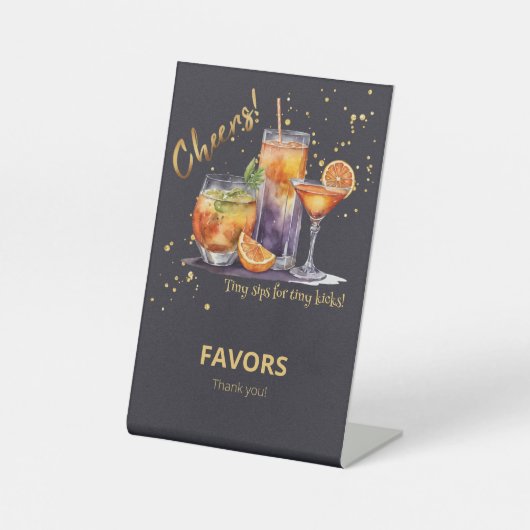 Signe De Table Halloween Cocktail Boissons Baby shower (Recto)