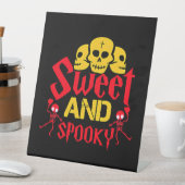 Signe De Table Halloween.Doux et Éffrayant (In SItu)