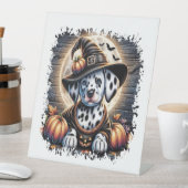 Signe De Table Halloween du chien dalmate (In SItu)