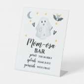 Signe De Table Halloween Ghost Little Boo Baby shower MOM-OSA BAR (Recto)