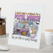 Signe De Table Halloween Ghost, Postal Worker (In SItu)