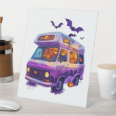 Signe De Table Halloween Haunted Camper Van (In SItu)