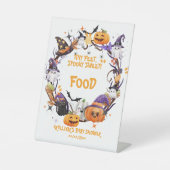Signe De Table Halloween Tiny Feet, Baby shower sucré Éffrayant (Recto)