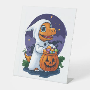 Signe De Table Halloween Trick-or-Treat Dino
