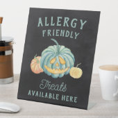 Signe De Table Halloween Turquoise Citrouille Allergy Traitements (In SItu)