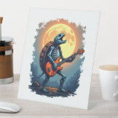 Signe De Table Halloween Turtle Skeleton Rocker Tee pour Music Lo (In SItu)