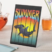 SIGNE DE TABLE HAMMERHEAD SHARAD SHARET SUNSET ÉTÉ (In SItu)