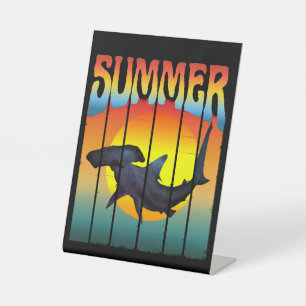 SIGNE DE TABLE HAMMERHEAD SHARAD SHARET SUNSET ÉTÉ