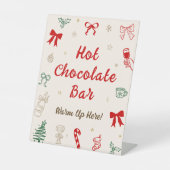 Signe De Table Hand Drawn Christmas Hot Chocolate Bar (Recto)