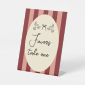 Signe De Table Hand Drawn Scribble Wedding favors  sign (Recto)