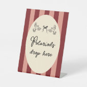 Signe De Table Hand Drawn Scribble Wedding Polaroid sign (Recto)