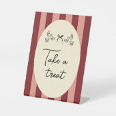 Signe De Table Hand Drawn Scribble Wedding take treat sign (Recto)