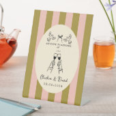 Signe De Table Hand Drawn Scribble Wedding Welcome Sign (In SItu)