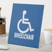 Signe De Table Handicap Fauteuil roulant (In SItu)