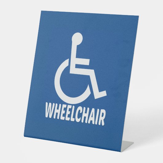 Signe De Table Handicap Fauteuil roulant (Recto)