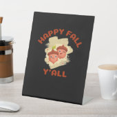 Signe De Table Happy Fall Y’all Creative Décontracté (In SItu)