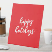 Signe De Table Happy Holidays Christmas New Year Season Message (In SItu)