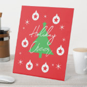 Signe De Table Happy Holidays Merry Christmas New Year (In SItu)