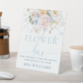 Signe De Table Hargrove Blue Floral Bar (In SItu)