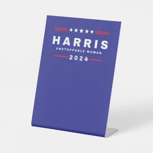 Signe De Table Harris Femmes imparables | Élection 2024 (Recto)