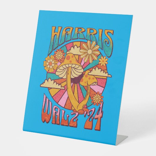 Signe De Table Harris Walz 2024 pour le président (Recto)