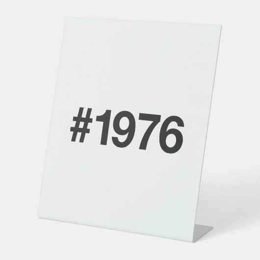 Signe De Table Hashtag 1976 49 Anniversaire (Recto)